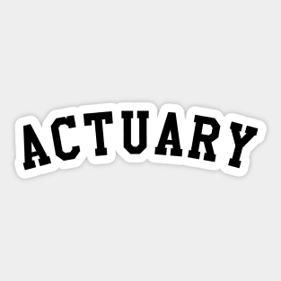 Actuary Sticker